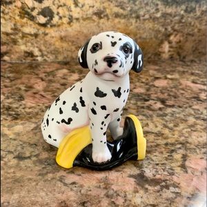 Dalmatian Porcelain puppy dog Figurine Vintage Franklin mint